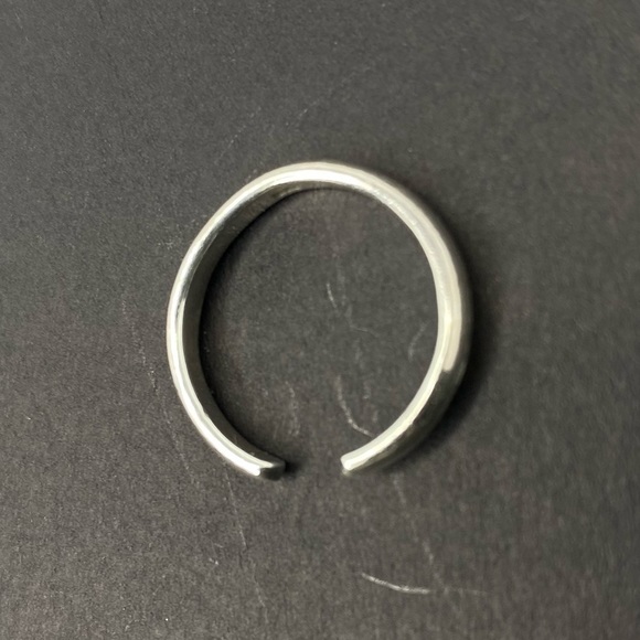 925 SILVER ADJUSTABLE PINKY RING UNISEX - Picture 5 of 10